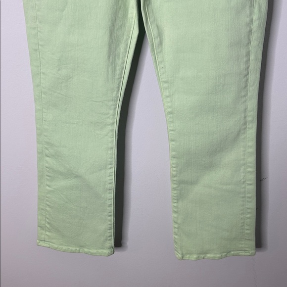 Veronica Beard Carly Kick Flare Pistachio High Rise Crop Jeans - Picture 5 of 7